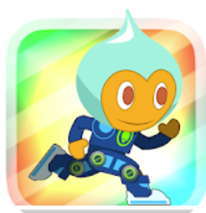 Logo of Alien Run game featuring Daniel D'Alien