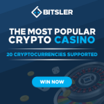 Bitsler Popular Crypto Casino Banner