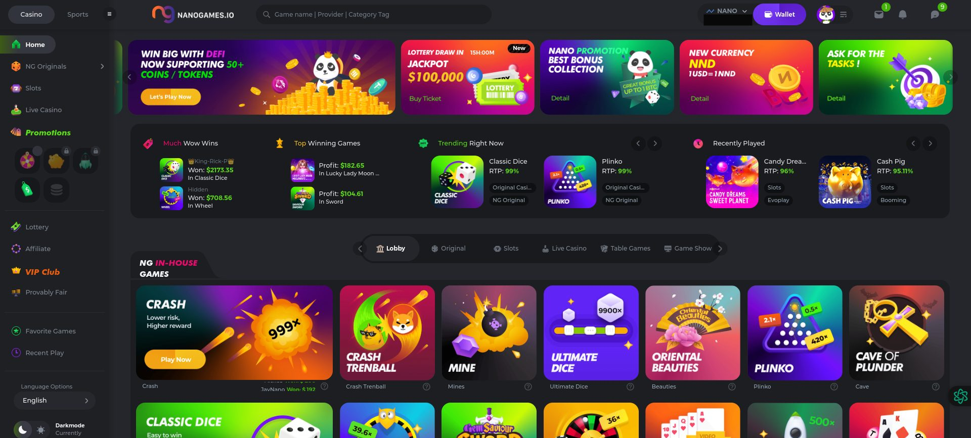 Nano.Games Casino